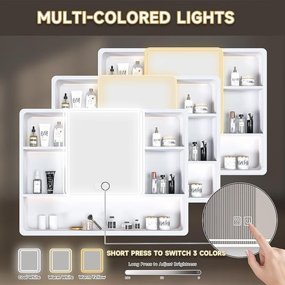 35x28 Inch Bathroom Mirror Cabinet