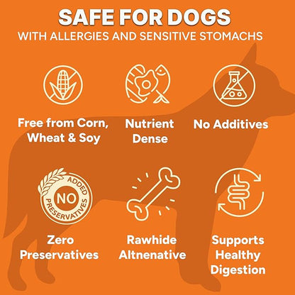 Gaines Family Farmstead Chicken & Sweet Potato Fillets for Dogs - 8 oz Pouch, Soft Chew, All-Natural, Grain-Free, Healthy Dog Treats for All Ages & Breeds, Made in USA