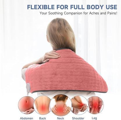 Portable Heating Pad for Back Pain, Travel Electric Heat Pad
