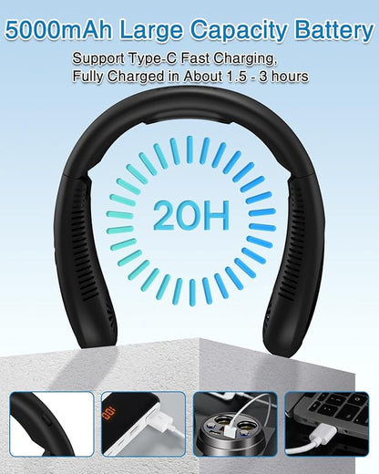 GAITIR Neck Air Conditioner, Portable Neck Fan