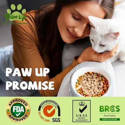 PAWUP Freeze Dried Chicken for Dogs Cats, High Protein Raw Dog Food Topper, Single Fresh Ingredient Treats, 4.6oz, Rawhide Free