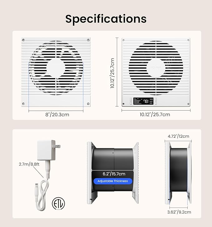 KOVIET 8" Room to Room Ventilation Fan