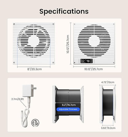 KOVIET 8" Room to Room Ventilation Fan