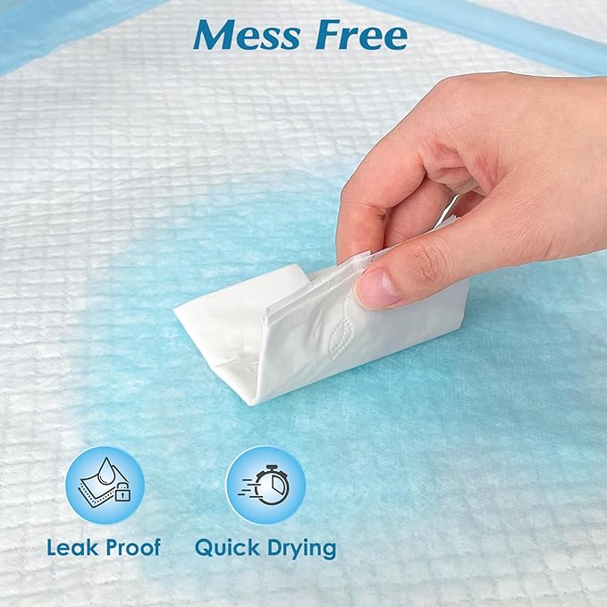 Super Absorbency Disposable Leakproof Underpads with Quick Drying for Baby, Adults, Puppy, Dog Bed Pee Pads, Extra Large, XXL Incontinence Pads, 30” x 36”, 50 Count
