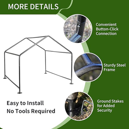 Summertrail Extra Large Dog House Outside, Dog Tent Outdoor, Big Dog Shade Shelter Doghouse Canopy, Water Resistant Dog shelter with Ground Nail, Khaki Sun Rain Cover for Pet Cat 4'x 4'x 3.3