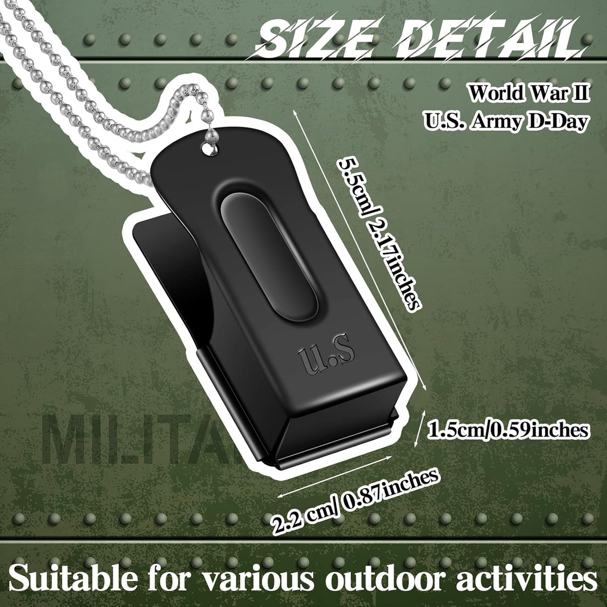 Jenaai 3 Pieces Brass Pet Training Clicker Dog Necklace Signaling Cricket Clicker Training for Puppy Dogs Cat(Black)