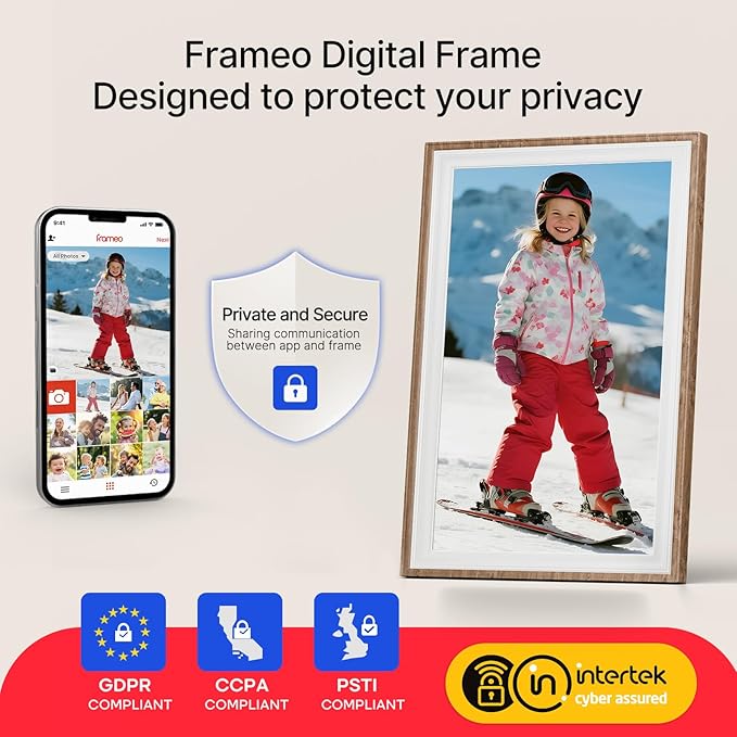 Frameo 10.1" Digital Picture Frame, Smart WiFi Digital Photo Frame