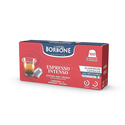Caffè Borbone Espresso Intenso Aluminum Capsules Compatible