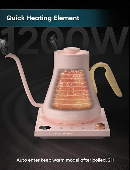 Electric Kettle, Gooseneck Electric Kettle, ±1℉ Precise Temperature Control