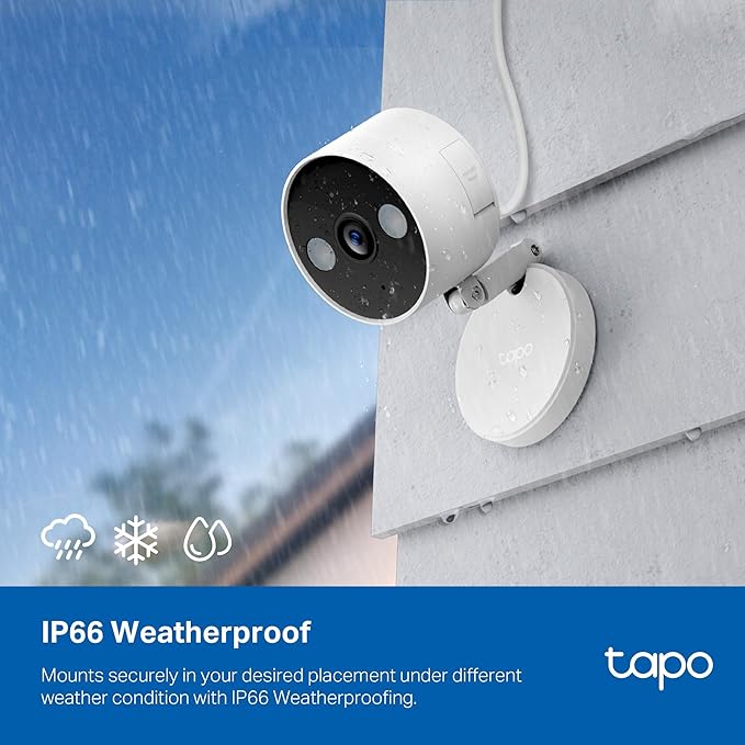 Tapo 2K+ Indoor/Outdoor Wired Security Camera