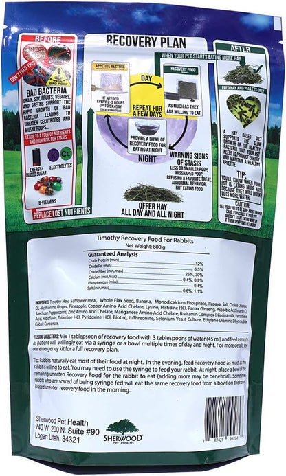 Sherwood Pet Health Rabbit Emergency kit and Bulk Recovery Food (800 Grams)…