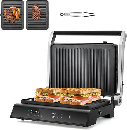 Panini Grill Press Sandwich Maker, 3 In 1 Sandwich Maker