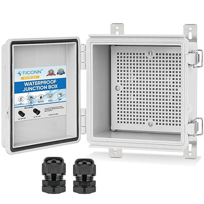 TICONN Waterproof Electrical Junction Box IP67 ABS Plastic Enclosure