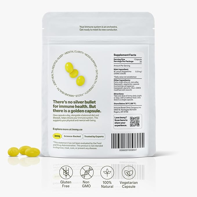 IMMY Immune Supplement for Mood Support and Gut Health, 180 ct.