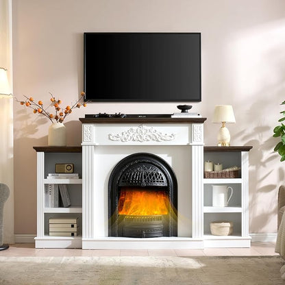 78" Birdcage-Style Electric Fireplace