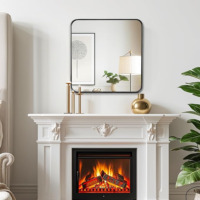 Fabuday Bathroom Mirror with Black Frame