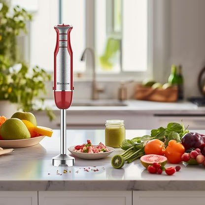 Blackcow Immersion Blender Handheld, 800W Powerful Electric Hand Blender