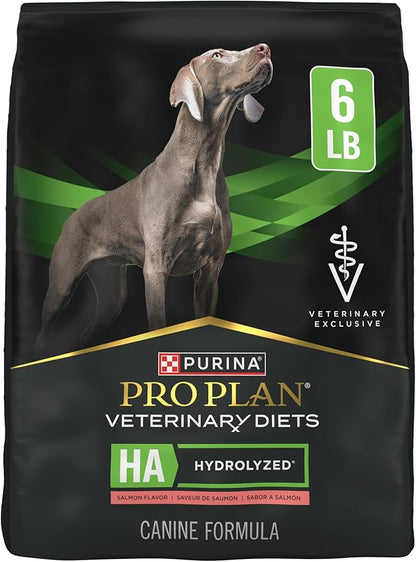 Pro Plan Veterinary Diets Purina HA Hydrolyzed Protein Dog Food Dry Salmon Flavor Formula - 6 lb. Bag
