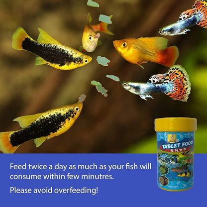 Tropical Fish Flakes (0.66 Oz) for Small Fish - Balanced Diet, Premium Food, Supports Health - Floating Fish Food