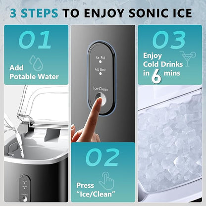 EUHOMY Nugget Ice Maker Countertop