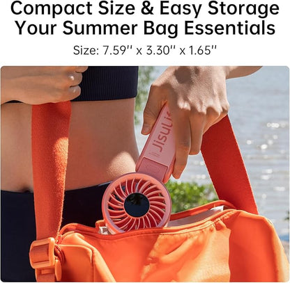 JISULIFE Handheld Fan Life7 – Ultimate Flexibility: High-Power Motor, LED