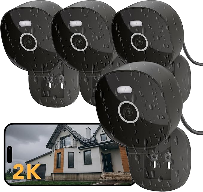 2K Security Camera Wired, Outdoor/Indoor