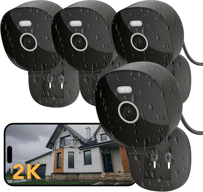 2K Security Camera Wired, Outdoor/Indoor