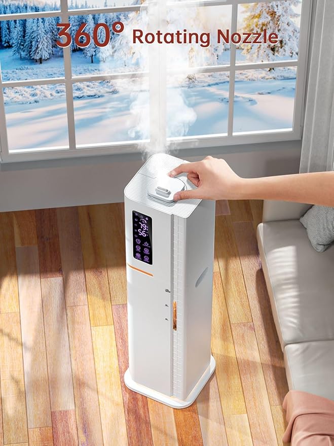 2.64Gal Humidifiers for Bedroom Large Room, Warm and Cool Mist up to 500ft²
