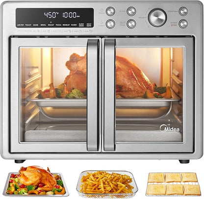 Midea Flexify French Door Toaster Oven Air Fryer Combo, 26.4 QT, Extra Large