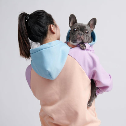 Spark Paws Dog Hoodie – Premium Dog Sweater for Small, Medium, and Large Dogs | Warm Outfits for French Bulldogs, Pitbull, Puppy, Winter Jacket Alternative - Cotton Candy - 2XL
