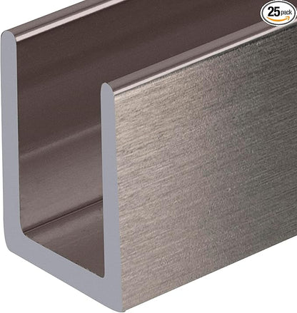 Brixwell SDCD3812BN-CCP12-XCP25 Brushed Nickel Frameless Shower Door Aluminum