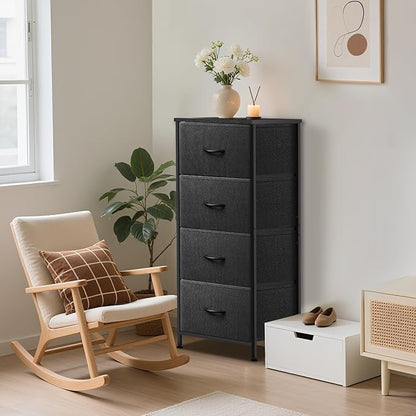 4 Fabric Drawer Dresser for Bedroom, Chest of Drawers