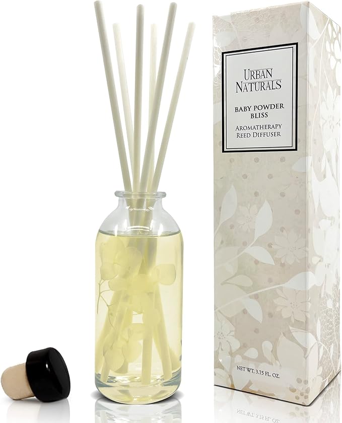 Urban Naturals Baby Powder Bliss Reed Diffuser Set | Made