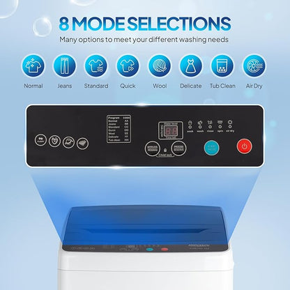 ROVSUN 30LBS Washing Machine, Full-Automatic Portable Washer