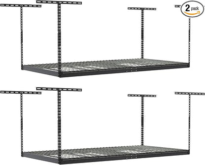 SafeRacks Overhead Storage Rack, Heavy Duty 600 lb Capacity, Adjustable Garage