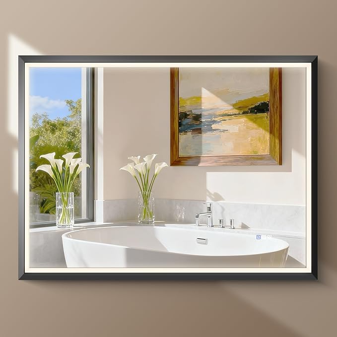 USHOWER 40X30 LED Bathroom Mirror