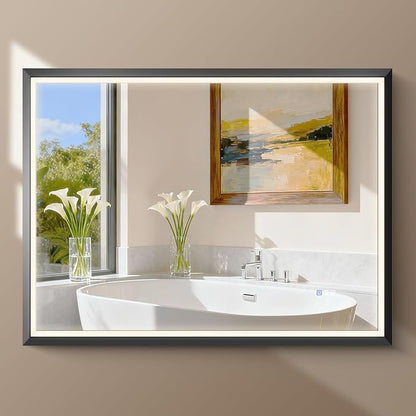 USHOWER 40X30 LED Bathroom Mirror