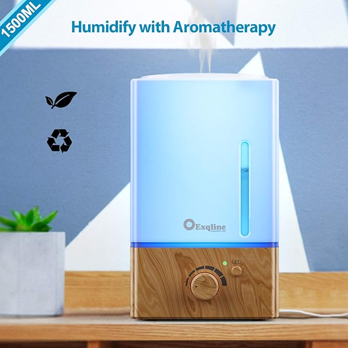 Exqline 1500ml Large Aroma Essential Oil Diffuser