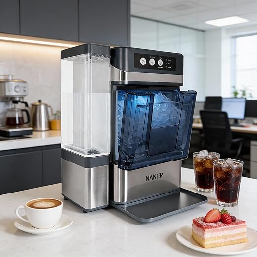 Nugget Ice Makers Countertop 42lbs/Day Large Capacity One-Click Operation