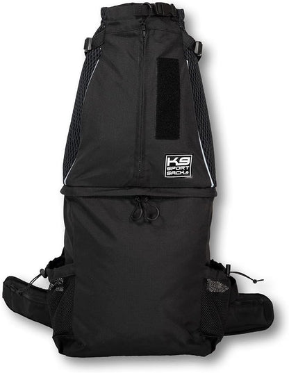 K9 Sport Sack Knavigate - X-Large, Midnight Black - Ideal for Dogs with 23-25” Back Length - Adjustable, Backpack-Style Carrier with Internal Frame & Padded Hip Belt