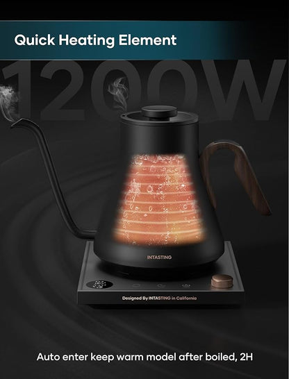 Electric Kettle, Gooseneck Electric Kettle, ±1℉ Precise Temperature Control