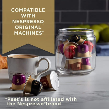 Peet's Coffee, Dark Roast Espresso Capsules Variety Pack, Compatible