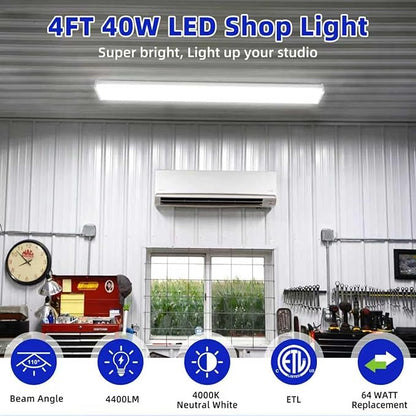 hykolity 4FT LED Wraparound Light, 4 Foot LED Wrap Light Fixture, Flush Mount