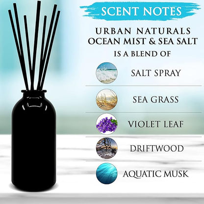Urban Naturals Ocean Mist & Sea Salt Reed Diffuser Set | Made