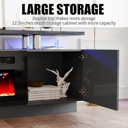 AMERLIFE Fireplace TV Stand