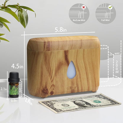 Flame Diffuser for Essential Oils, 200ml Ultrasonic Aroma Diffusers