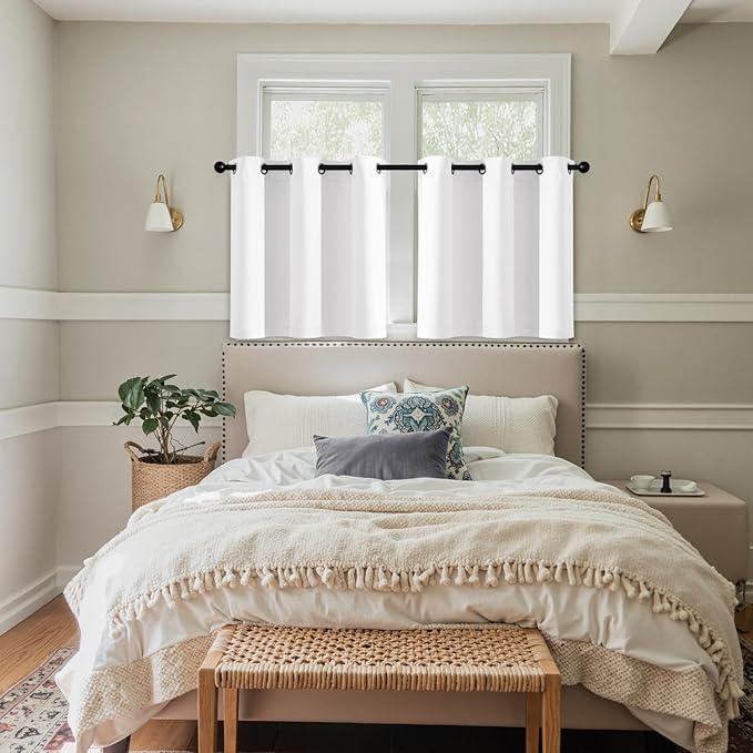 MIULEE Short Curtains for Windows