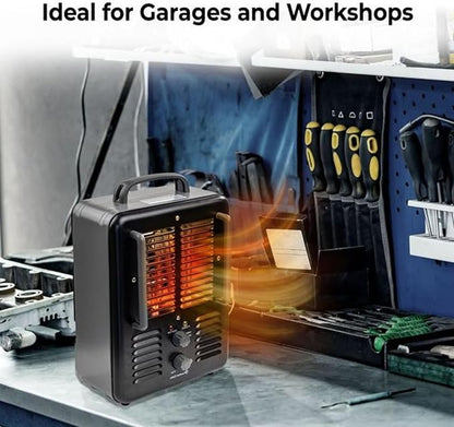 Comfort Zone Electric Portable Milkhouse Style Utility Space Heater