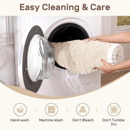 Couch Cover for Dogs, Washable Non Slip Sofa Covers for 4 Cushion Couch Pet Friendly Fuzzy Sofa Protector&Bed Mat for Pets (27.6"x94.49" Beige)