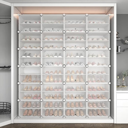 ROJASOP Shoe Storage Cabinet, 12-Tier Shoe Organizer 96 Pairs Extra Large